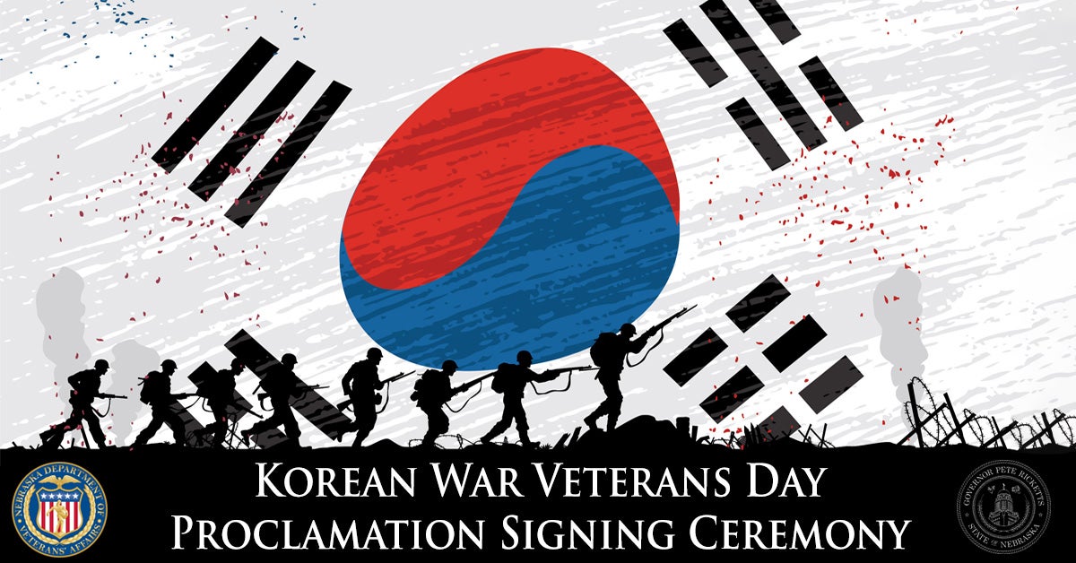 Korean War Veterans Day Proclamation Signing Ceremony Nebraska